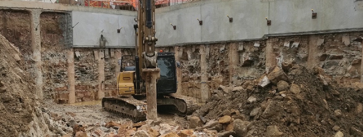 Deep foundation drilling