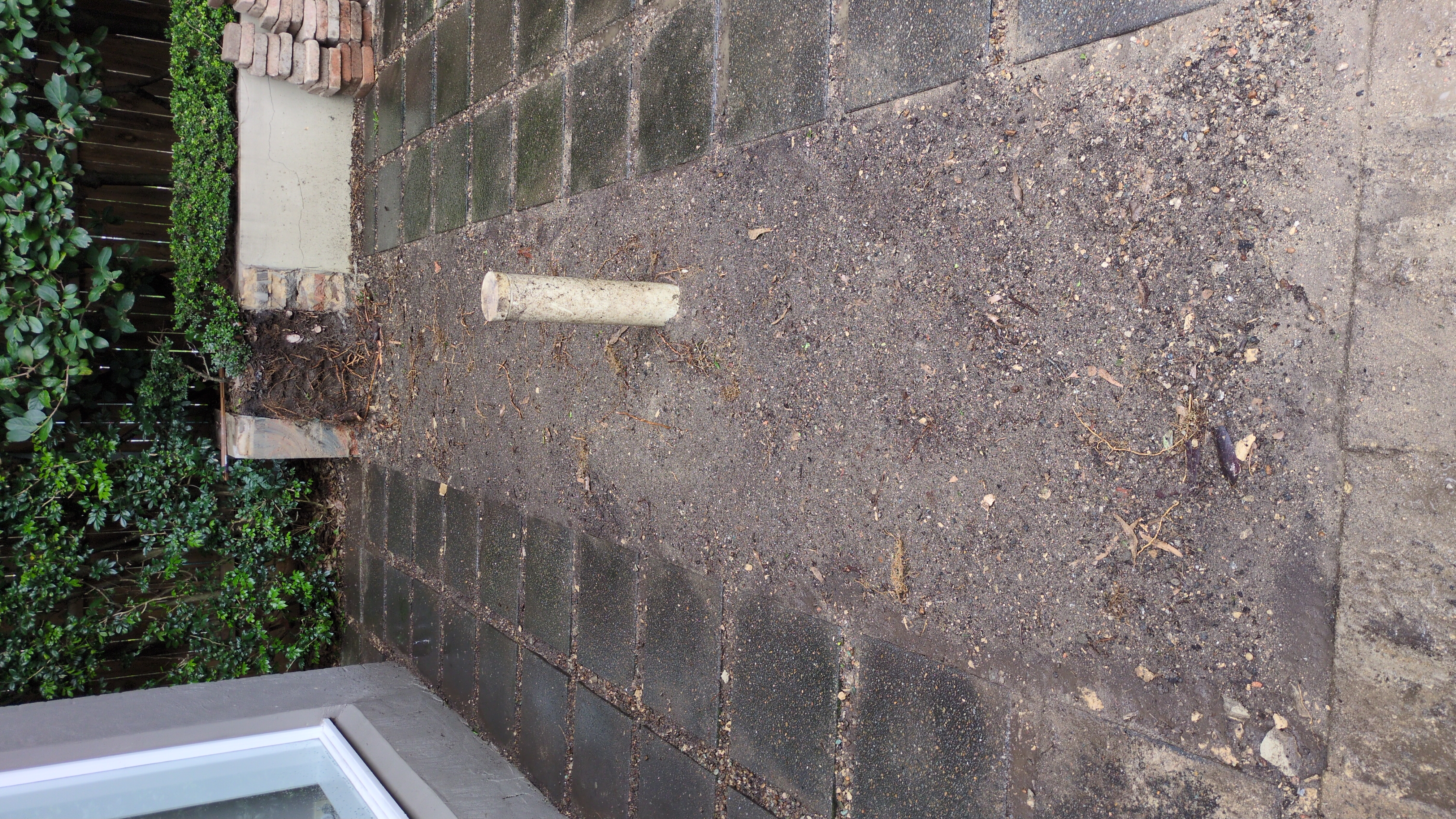 After — Planter box demolition